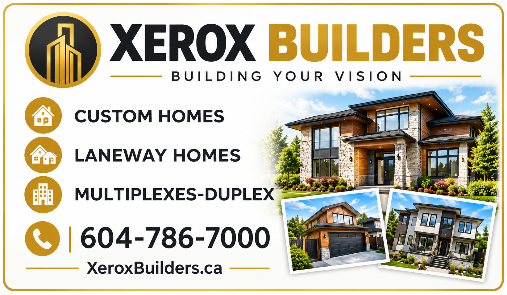 Xerox Builders - Custom Homes, Multiplexes and Laneway Houses