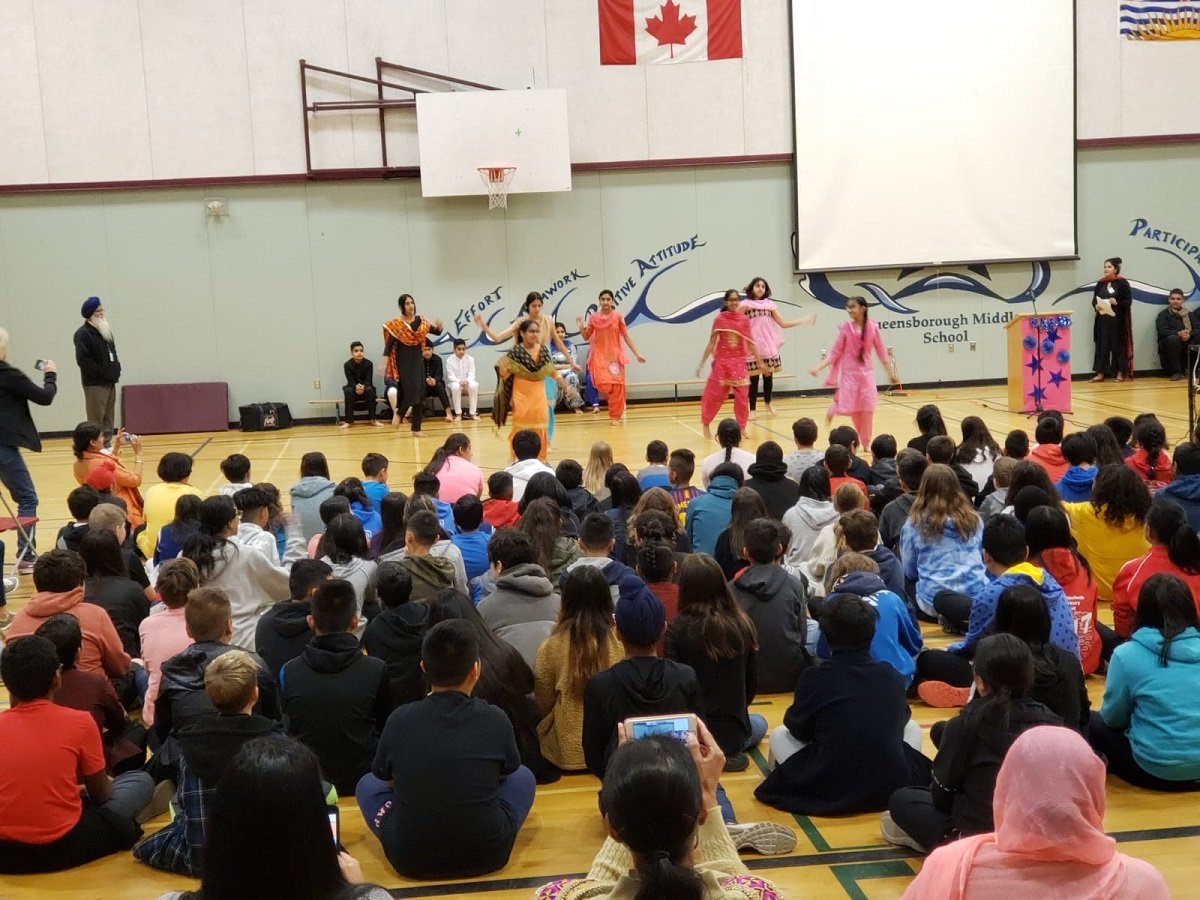 Vaisakhi celebration at New Westminster's Queensborough Middle School ...