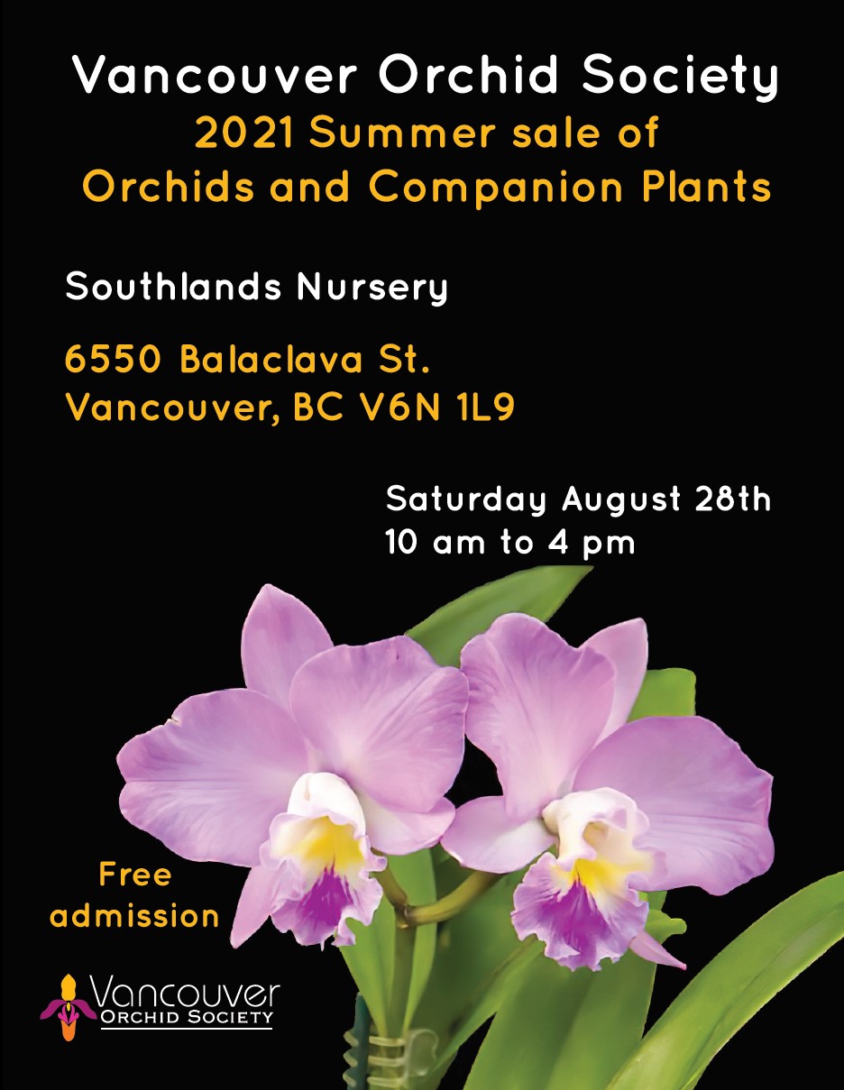 Vancouver Orchid Society summer sale IndoCanadian Voice