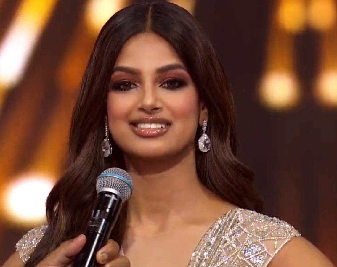 India's Harnaaz Sandhu crowned Miss Universe 2021.(PhotoMISS UNIVERSE Twitter) IndoCanadian