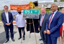 Community celebrates ‘Guru Nanak Village Way’ street sign unveiling in Cloverdale