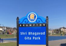 False allegations regarding vandalization of Shri Bhagavad Gita Park’s sign in Brampton cause tension