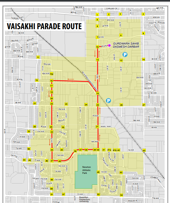 PARADE MAP