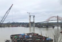 Pattullo Bridge closed northbound this weekend for rescheduled work