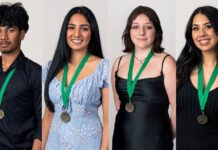 Surrey students Ishaq Ahmad, Annie Khosa, Jennifer McLaren, Giya Gill receive $45K scholarships from Cmolik Foundation