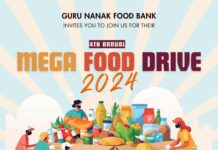 Guru Nanak Food Bank’s 4th Anniversary Mega Food Drive