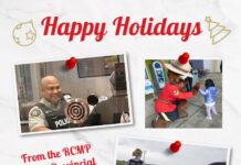 Holiday message from Chief Superintendent Mehat and RCMP Surrey Provincial Operations Support Unit