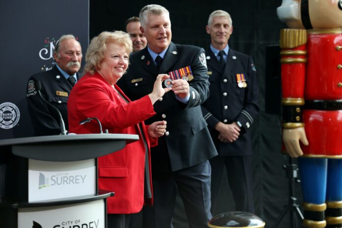 Bright Nights Noel Surrey Media Event_Mayor Brenda Locke_Todd Schierling_Sept 17, 2025_Surrey City Hall