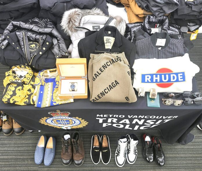 High value seized goods