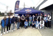 MLA Jessie Sunner visits Khalsa Aid Winter Clothing Drive