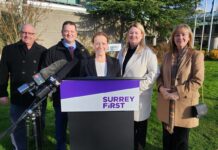 Surrey First marks first anniversary of SPS by call for 300 new officers