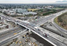 All five lanes of new Steveston interchange at Highway 99 will be open on Tuesday