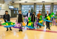 Fraser Heights Secondary school community donates, delivers hand-made toys to Surrey Christmas Bureau