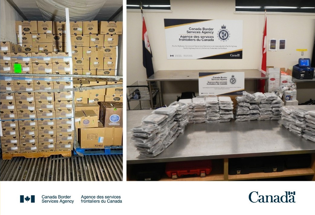 CBSA seizes 112 kg of opium at B.C.’s Pacific Highway Commercial Operations port of entry