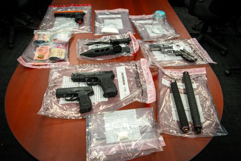 New Westminster Police seize prohibited weapons, drugs and cash from RV