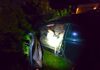 Driver crashes with passenger in trunk after fleeing