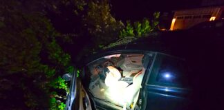 Driver crashes with passenger in trunk after fleeing