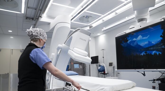 Modernized interventional radiology suite at Abbotsford Regional Hospital; more advanced, less invasive care