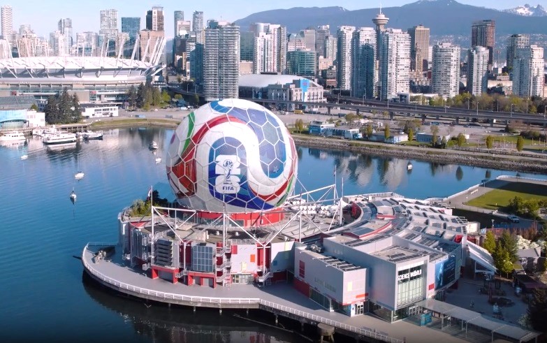 Science World will transform its dome into FIFA World Cup match ball