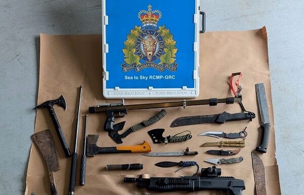 Sea to Sky RCMP seize prohibited weapons and drugs