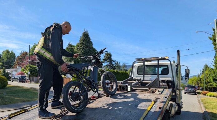 High-speed wheelies land 15-year-old with fine in North Vancouver; e-dirt bike impounded