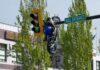Delta crash leaves motorcycle on traffic light pole; watch the sequence (Sunday update)