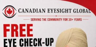 Canadian Eyesight Global honors founder Anup Singh Jubbal with free Surrey eye clinic on June 14