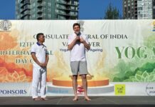 Premier David Eby joins Consulate General of India’s 12th International Day of Yoga celebration