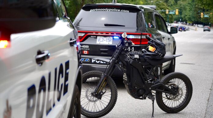 Port Moody Police arrest youth riding e-dirt bike for dangerous operation
