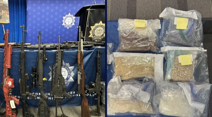 CFSEU-BC dismantles synthetic drug lab, seizes illegal firearms in Surrey, Abbotsford, Enderby