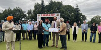 MLAs Jessie Sunner and Jagrup Brar celebrate at annual West Coast Kings Canada Cup