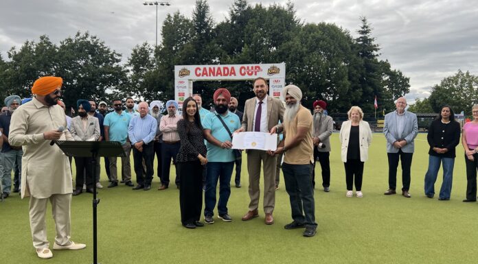 MLAs Jessie Sunner and Jagrup Brar celebrate at annual West Coast Kings Canada Cup