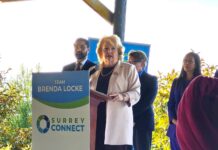 Hundreds of enthusiastic supporters attend Surrey Mayor Brenda Locke’s fundraising dinner