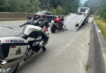 Learner gets motorcycle impounded for traveling at 177 km/h in an 80 zone on Highway 99