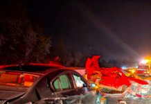 Female driver arrested after striking three vehicles in Abbotsford