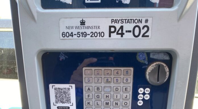New Westminster Police warn of fraudulent QR codes on parking meters