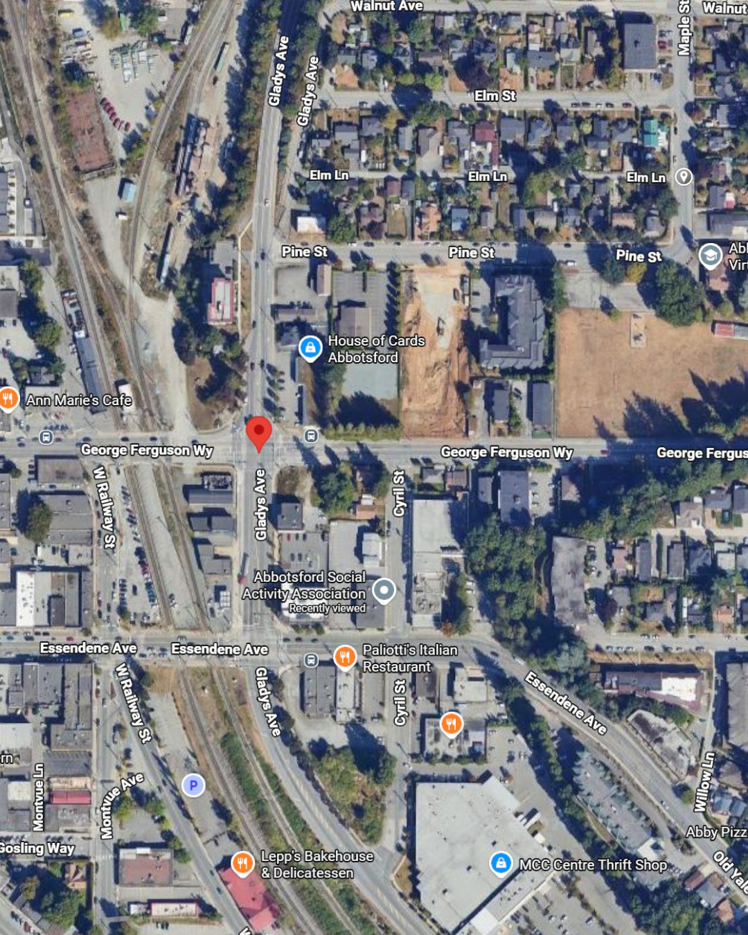 Serious motorcycle-SUV collision in Abbotsford