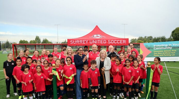 Two new turf fields completed at Surrey’s Cloverdale Athletic Park