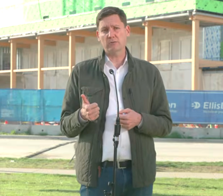 Eby slams Doerkson for hiding from questions while making promises to private donors