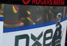 Canucks fall to Hurricanes 6-3 as beloved broadcaster John “Cheech” Garrett is remembered