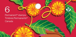 Canada Post unveils Diwali stamp
