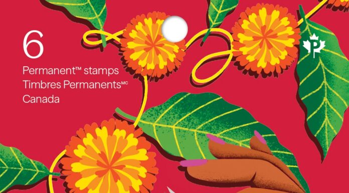 Canada Post unveils Diwali stamp