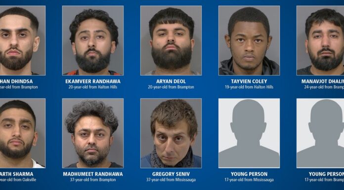 ONTARIO: Peel Regional Police lay over 100 charges in GTA carjacking investigation